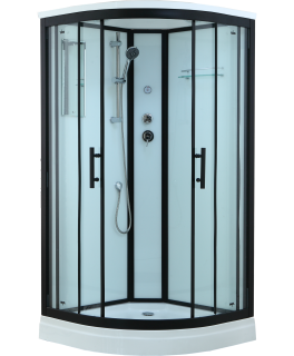 Timo Standart T-6601 B Black душевая кабина (100*100*220)